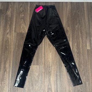 Commando Glossy Black Leggings Women’s size Small